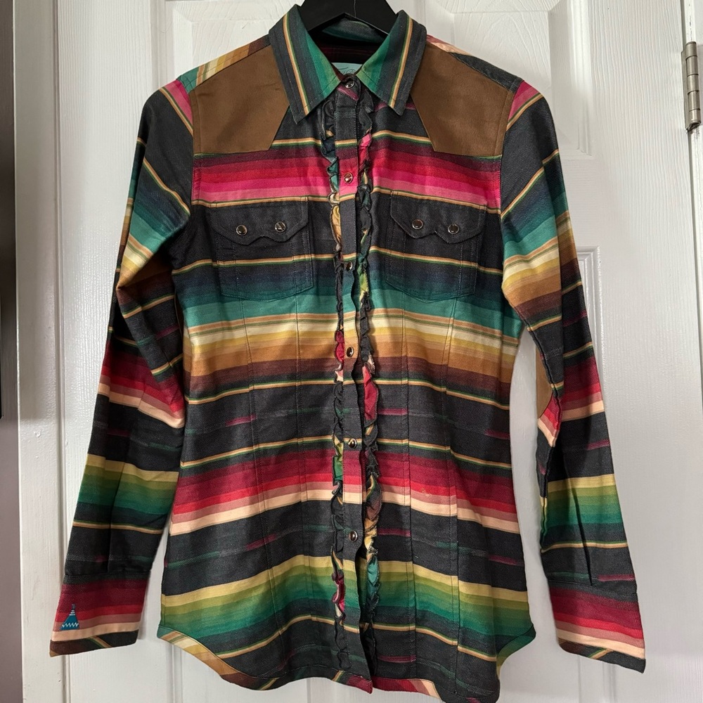 Tasha Polizzi Serape Top Southwestern